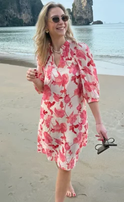 Say INA Copenhagen Kjole - Amara - Pink Flowers