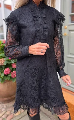 Say INA Copenhagen Kjole - Pia Lace - Black