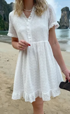 Say INA Copenhagen Kjole - Catja Summer - White Broderie Anglaise