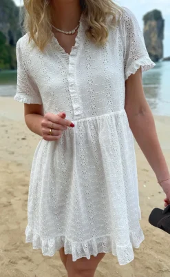 Say INA Copenhagen Kjole - Catja Summer - White Broderie Anglaise