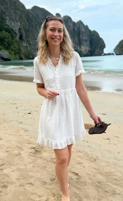 Say INA Copenhagen Kjole - Catja Summer - White Broderie Anglaise