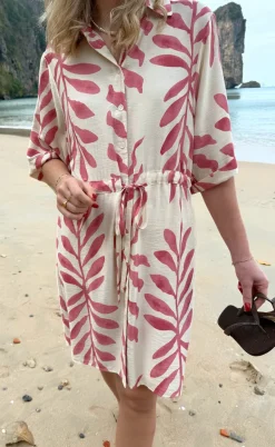 Say INA Copenhagen Kjole - Liana - Rosy Leaf