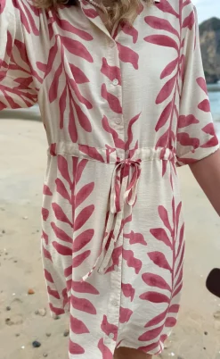 Say INA Copenhagen Kjole - Liana - Rosy Leaf