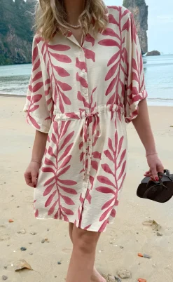 Say INA Copenhagen Kjole - Liana - Rosy Leaf