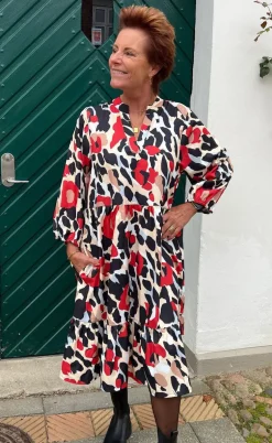 Say INA Copenhagen Kjole - Olinda - Leopard Roses