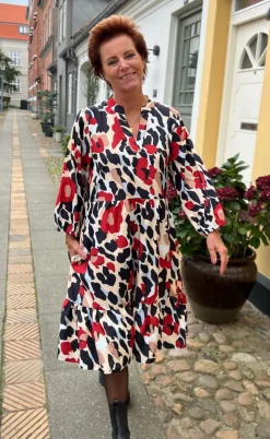 Say INA Copenhagen Kjole - Olinda - Leopard Roses