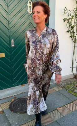 Say INA Copenhagen Kjole - Aida - Leopard / Flower