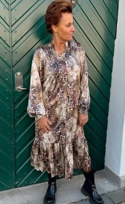 Say INA Copenhagen Kjole - Aida - Leopard / Flower