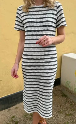 Say INA Copenhagen Kjole - Carolina Knit - Black Striped