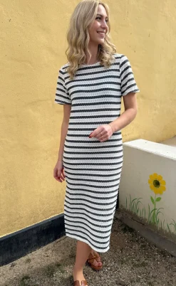Say INA Copenhagen Kjole - Carolina Knit - Black Striped