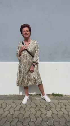 Say INA Copenhagen Kjole - Vanessa - Creme / Black Paisley