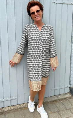 Say INA Copenhagen Kjole - Katia - Beige Print