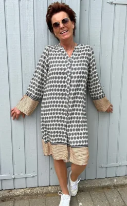 Say INA Copenhagen Kjole - Katia - Beige Print