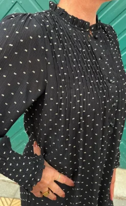 Say INA Copenhagen Kjole - Natalia - Black W. Dots