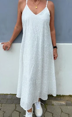 Say INA Copenhagen Kjole - Klara - White Broderi Anglaise