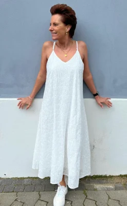 Say INA Copenhagen Kjole - Klara - White Broderi Anglaise
