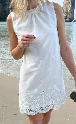 Say INA Copenhagen Kjole - Silja - White Broderie Anglaise
