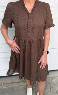 Say INA Copenhagen Kjole - Catja Summer - Mocca Broderie Anglaise