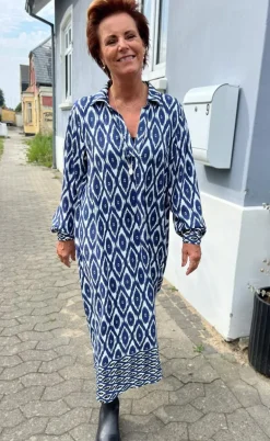 Say INA Copenhagen Kjole - Camma - Blue Printed