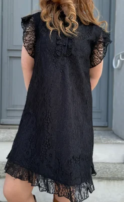 Say INA Copenhagen Kjole - Pia Lace Summer - Black