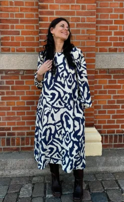 Say INA Copenhagen Kjole - Nia - Blue Art