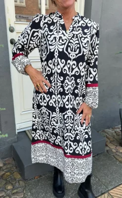 Say INA Copenhagen Kjole - Tia - Black W. White Print