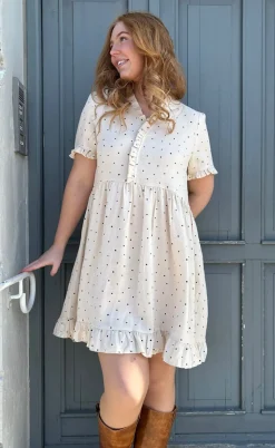 Say INA Copenhagen Kjole - Catja Summer - Black Dots