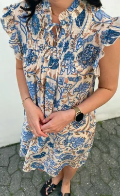 Say INA Copenhagen Kjole - Emmi - Blue Flowers