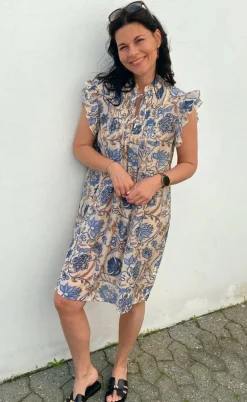 Say INA Copenhagen Kjole - Emmi - Blue Flowers