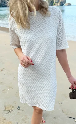 Say INA Copenhagen Kjole - Diana - White Zig Zag