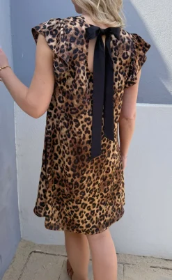 Say INA Copenhagen Kjole - Kati Bow - Leopard W. Black Bow