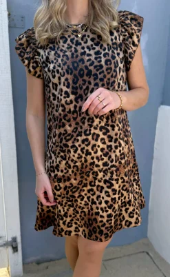 Say INA Copenhagen Kjole - Kati Bow - Leopard W. Black Bow