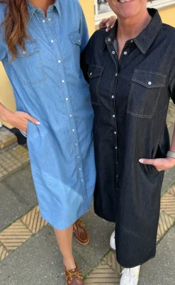 Say INA Copenhagen Kjole - Detia Summer - Black Denim