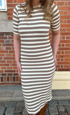 Say INA Copenhagen Kjole - Gina - Brown Striped