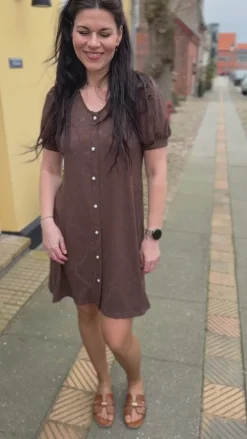 Say INA Copenhagen Kjole - Fia - Dark Brown