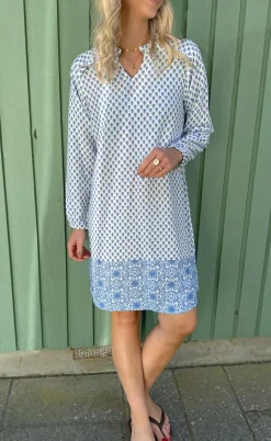 Say INA Copenhagen Kjole - Mira - Blue Printed