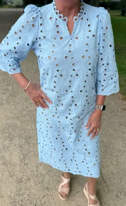 Say INA Copenhagen Kjole - Milla - Blue Lace