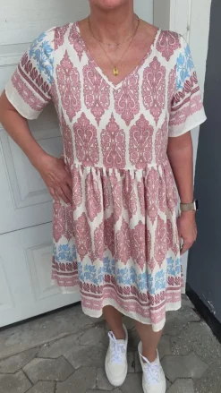 Say INA Copenhagen Kjole - Valentina - Blue Paisley