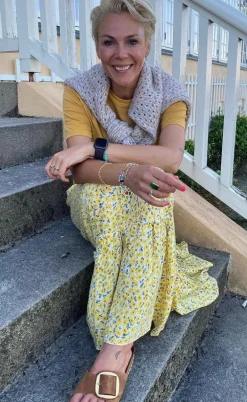 Say INA Copenhagen Nederdel - Hanna - Yellow Flower