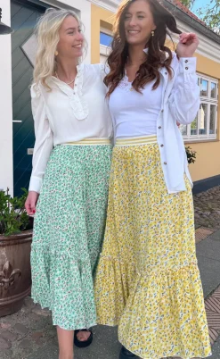 Say INA Copenhagen Nederdel - Hanna - Yellow Flower