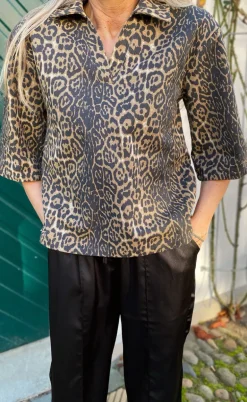 Say INA Copenhagen Polo / Skjorte - Patricia - Leopard