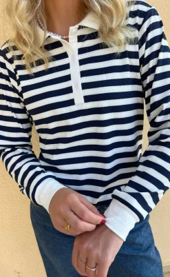 Say INA Copenhagen Polo / Bluse - Pamela - Navy Striped