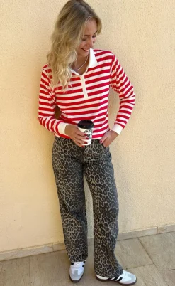 Say INA Copenhagen Polo / Bluse - Pamela - Red Striped