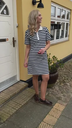 Say INA Copenhagen Polo Kjole - Pamela - Navy Striped