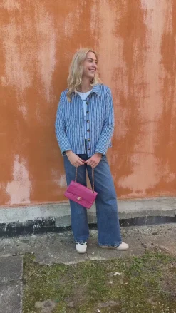 Say INA Copenhagen Quiltet Jakke - Elvira - Blue Striped