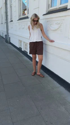 Say INA Copenhagen Shorts - Amalie - Chocolate Brown