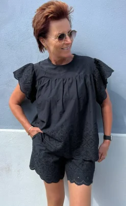 Say INA Copenhagen Shorts - Line - Black