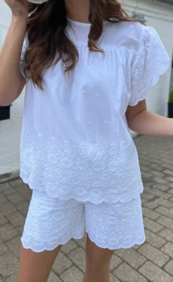 Say INA Copenhagen Shorts - Line - White