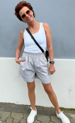 Say INA Copenhagen Shorts - Liv - Grey Striped