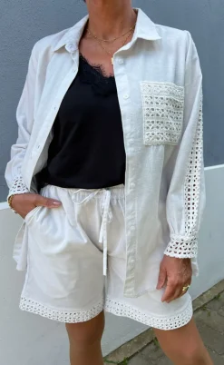 Say INA Copenhagen Shorts - Sandy Linen - Off White